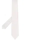 Tagliatore White Pointed Tie In White