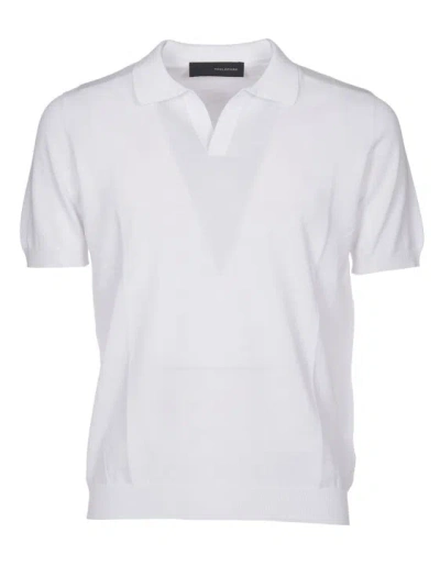 TAGLIATORE WHITE POLO SHIRT