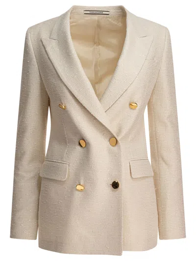 TAGLIATORE TAGLIATORE WHITE POLYAMIDE JACKET