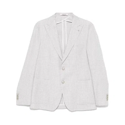 TAGLIATORE WHITE  PURPLE JACKETS