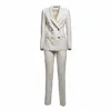 Tagliatore Double-breasted Two-piece Suit Set In White