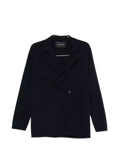 Tagliatore Willy Double-breasted Cardigan In Blue