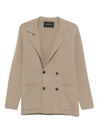 Tagliatore Willy Double-breasted Cardigan In Neutral