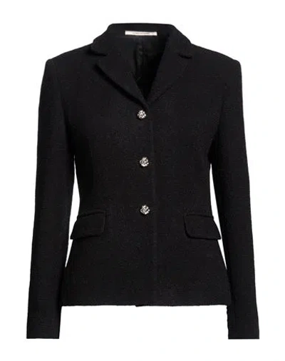 Tagliatore Woman Jacket Black Size 10 Virgin Wool, Polyamide