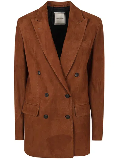 Tagliatore Woman Jacket Clothing In Brown