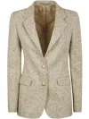 Tagliatore Sequin-embellished Blazer In Multicolour