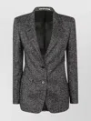 Tagliatore Woman Jacket Front Pockets Long Sleeves In Gray