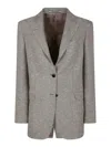 Tagliatore Viscose Blend Jacket In Gray