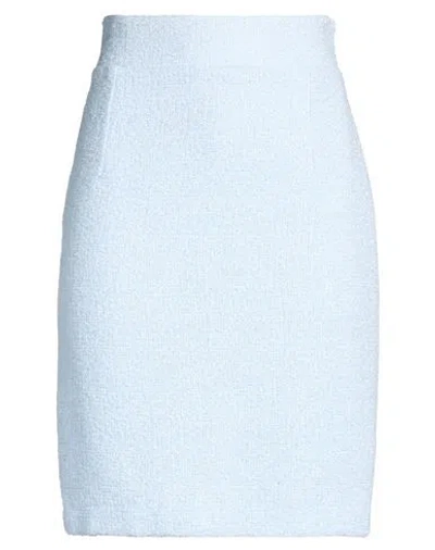 Tagliatore Woman Midi Skirt Sky Blue Size 4 Polyester, Cotton, Acrylic, Polyamide In Neutral