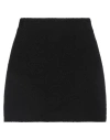 Tagliatore Woman Mini Skirt Black Size 8 Virgin Wool, Polyamide