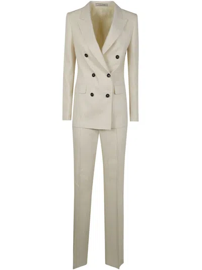 Tagliatore Woman Trousers Suit Clothing In White