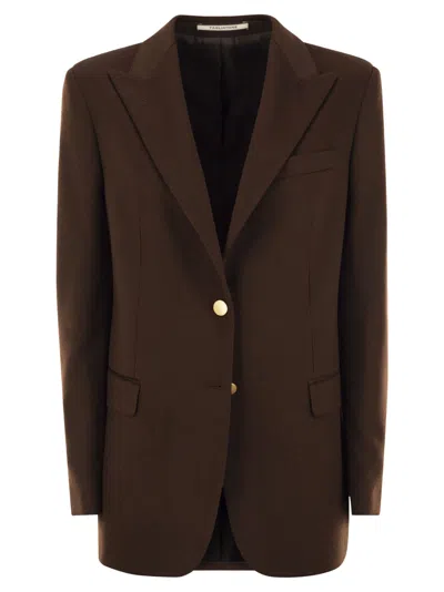 Tagliatore Women Cashmere Blazer In Brown
