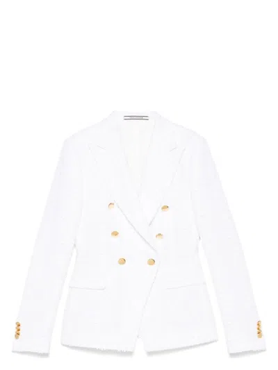 TAGLIATORE WOMEN'S COTTON SINGLE-BREASTED JACKET