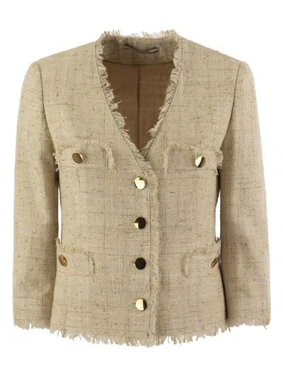 TAGLIATORE WOMEN'S DHARMA - PAPYRUS-EFFECT JACKET