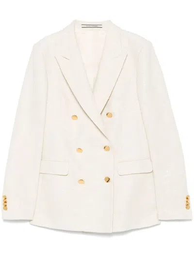 Tagliatore Women Double-breasted Blazer In White