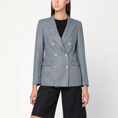 TAGLIATORE WOMEN'S DOUBLE-BREASTED JACKET IN PRINCE OF WALES WOOL