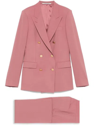 Tagliatore Women Double-breasted Suit In Pink