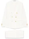 Tagliatore Women's Wool Blend Double-breasted Suit In White
