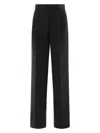 Tagliatore Darted Straight-leg Trousers In Black
