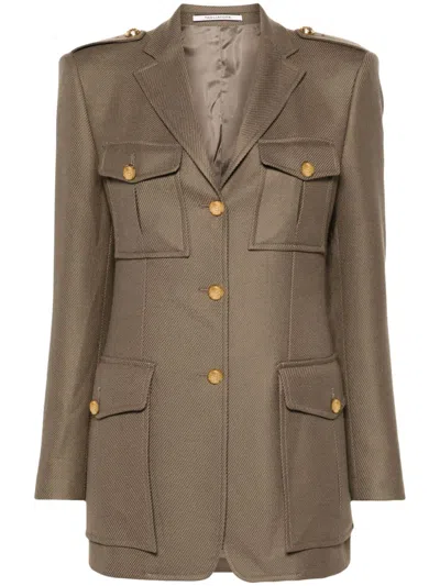 Tagliatore Women's Giamila Wool Single-breasted Jacket In Green