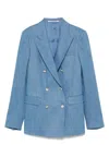 Tagliatore Double-breasted Cotton Jacket With Structured Shoulders