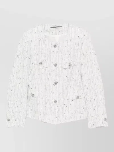 Tagliatore Women Jacket Long Sleeves Round Neck In Neutral