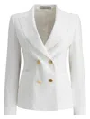 Tagliatore Nayade Double-breasted Blazer In White