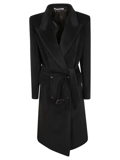 Tagliatore Women's Lined Wool Overcoat In Marrone