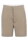 Tagliatore Women Linen Chino Bermuda Shorts