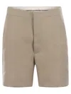 Tagliatore Women Linen Chino Bermuda Shorts In Multicolor