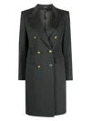 Tagliatore Women Parigi Double Breasted Coat In Grey