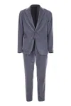 Tagliatore Women's Ribbed Cotton And Cashmere Suit In Blue