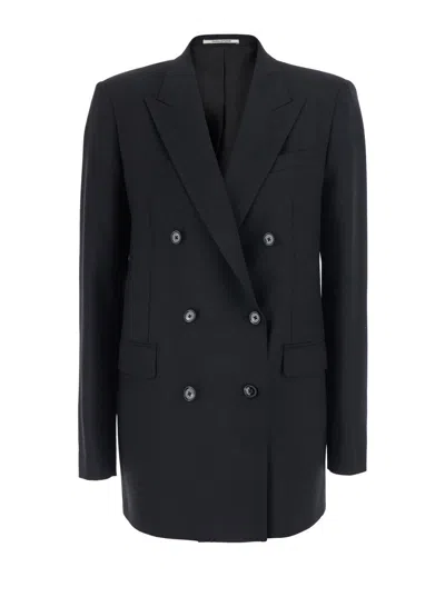 Tagliatore Women's Soft-fabric Blazer Jacket In Black