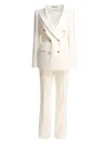 Tagliatore White Tailored Double-breasted Suit