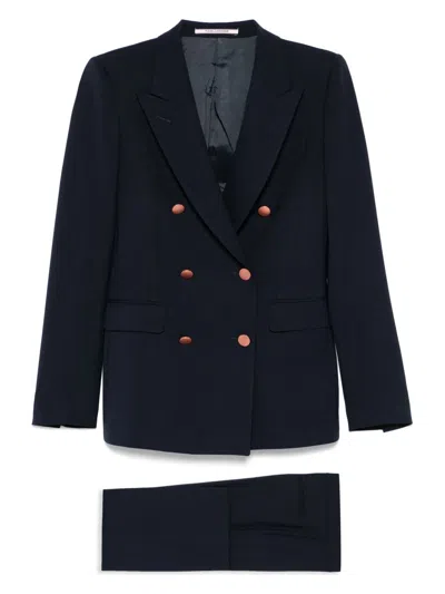 TAGLIATORE WOMEN'S WOOL BLEND DOUBLE-BREASTED SUIT