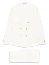 Tagliatore Women's Wool Blend Double-breasted Suit In White