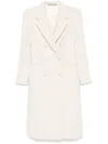 Tagliatore Wool Double-breasted Coat In White