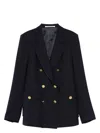 Tagliatore Wool Double-breasted Jacket With Peak Lapels