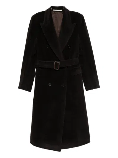 Tagliatore Women's Wool Double-breasted Coat In Brown