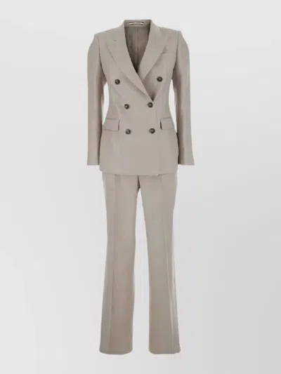 Tagliatore Womens Tailored Suit Double Breasted Jacket In Gray