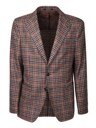 Tagliatore Wool And Cashmere Blazer In Multi