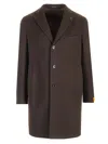 Tagliatore Wool And Cashmere Coat Coats Brown In Brown