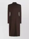 Tagliatore Wool And Cashmere Coat With Button Detailing In Brown