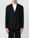 Tagliatore Double-breasted Wool And Cashmere Blazer In Black