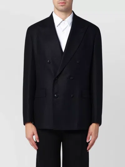 TAGLIATORE WOOL AND CASHMERE DOUBLE BREASTED JACKET