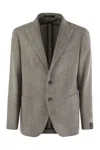 Tagliatore Men's Wool And Cashmere Jacket In Grey