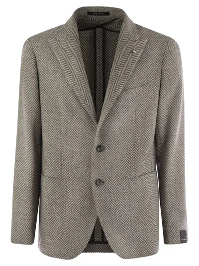 TAGLIATORE TAGLIATORE WOOL AND CASHMERE JACKET