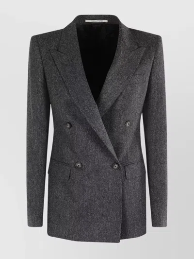 TAGLIATORE WOOL AND CASHMERE JACKET WITH BACK VENT