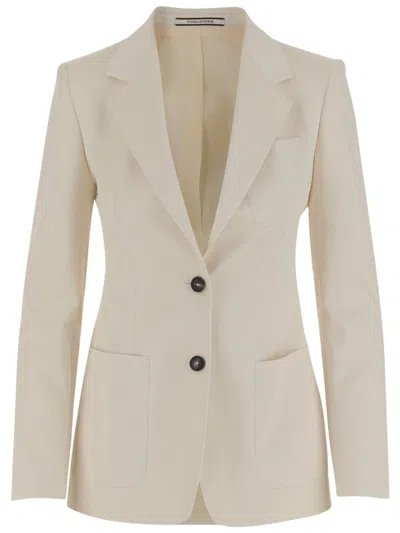 TAGLIATORE WOOL AND SILK SINGLE-BREASTED JACKET