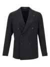 Tagliatore Wool Blazer In Black